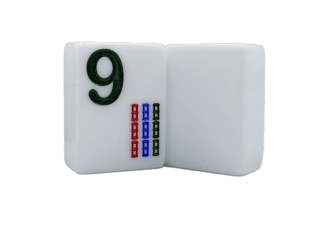 Large Print Solid White American Mah Jongg Tiles