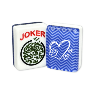 CUSTOM White Hearts and Paw Print Tiles — Solid Color Tiles – choose color: Blue Chevron