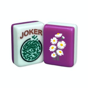 CUSTOM Daisy American Mah Jongg Tiles — Choose tiles: Fandango and White