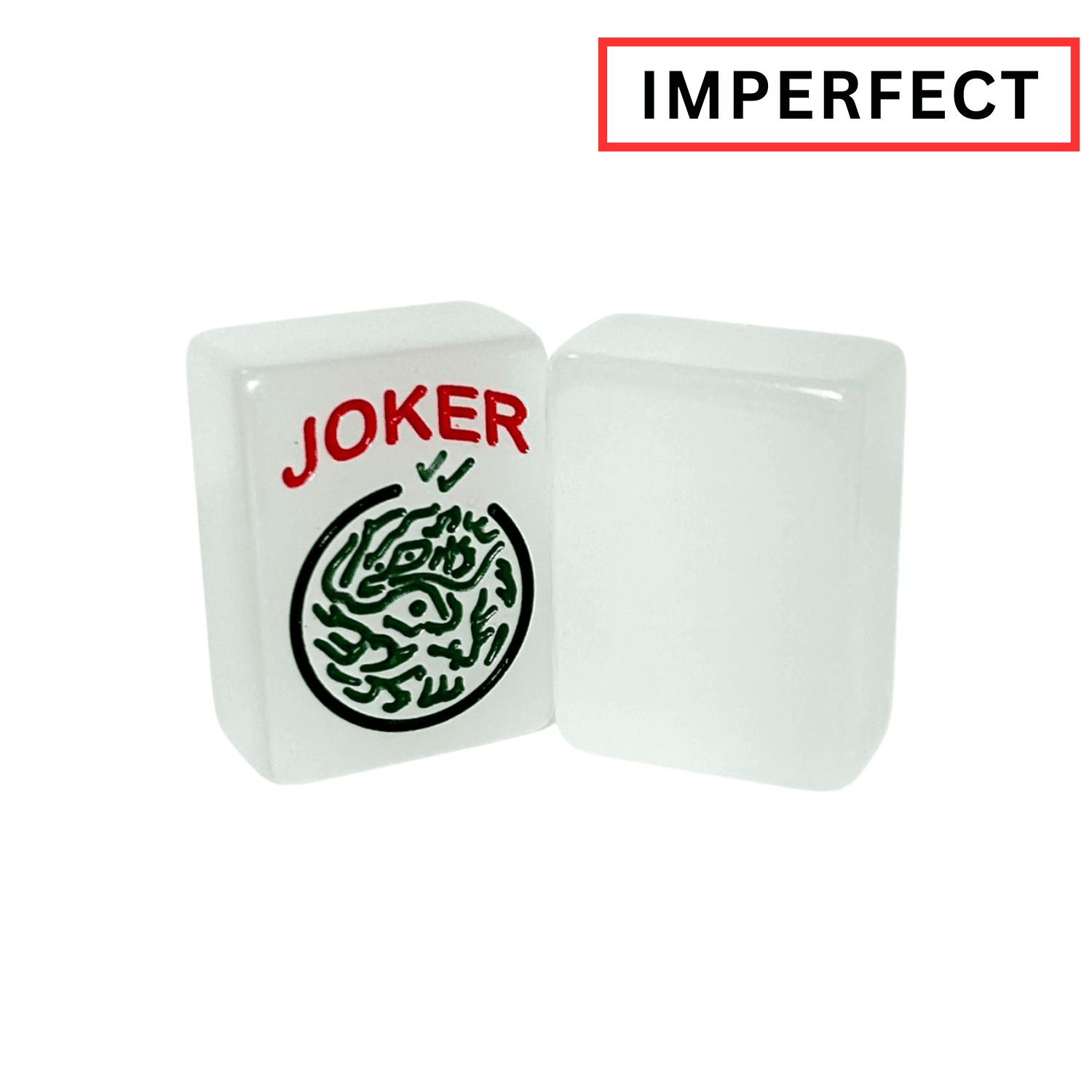 FULL CUSTOM IMPERFECT Translucent White Clearance American Mah Jongg Tiles