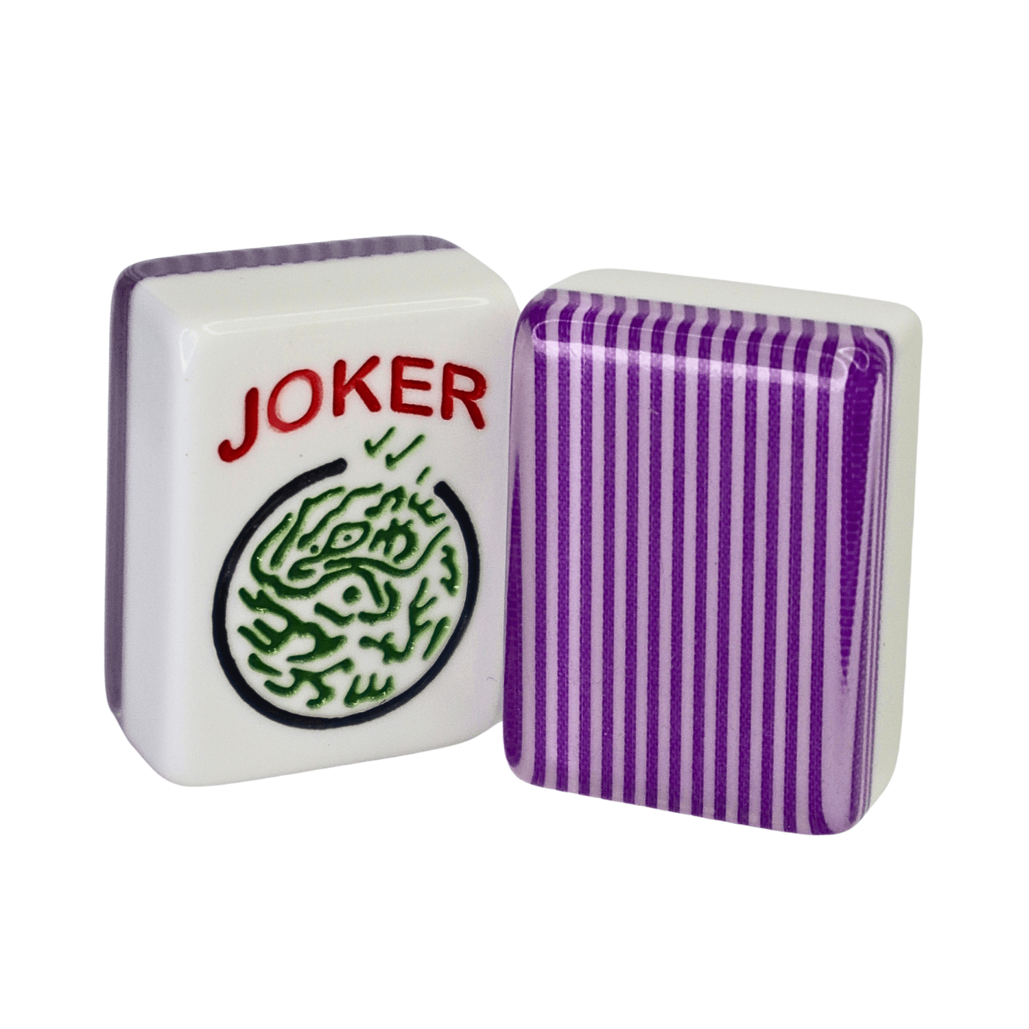 FULL CUSTOM Purple Stripe American Mah Jongg Tiles