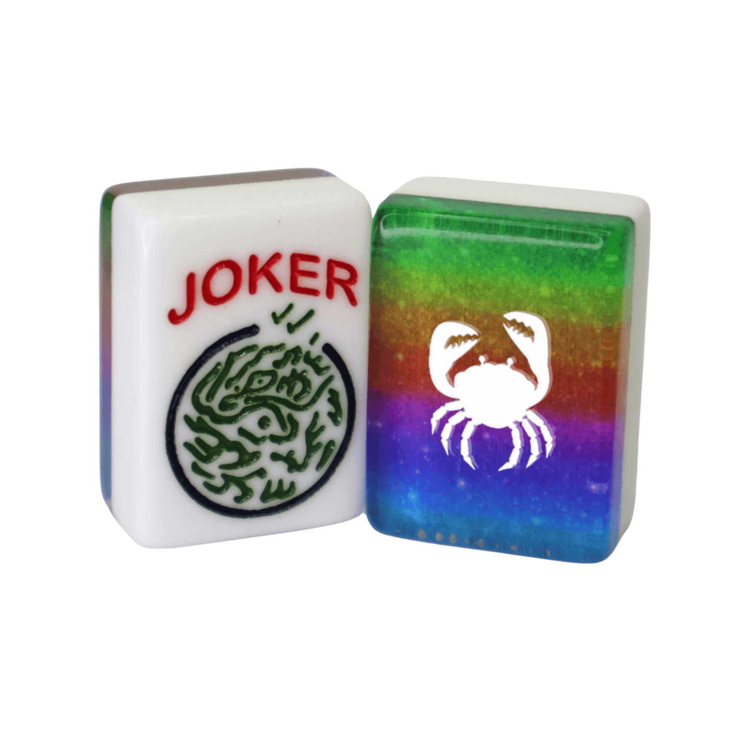 CUSTOM Crab American Mah Jongg Tiles — Choose Tiles: Multicolor Ombre