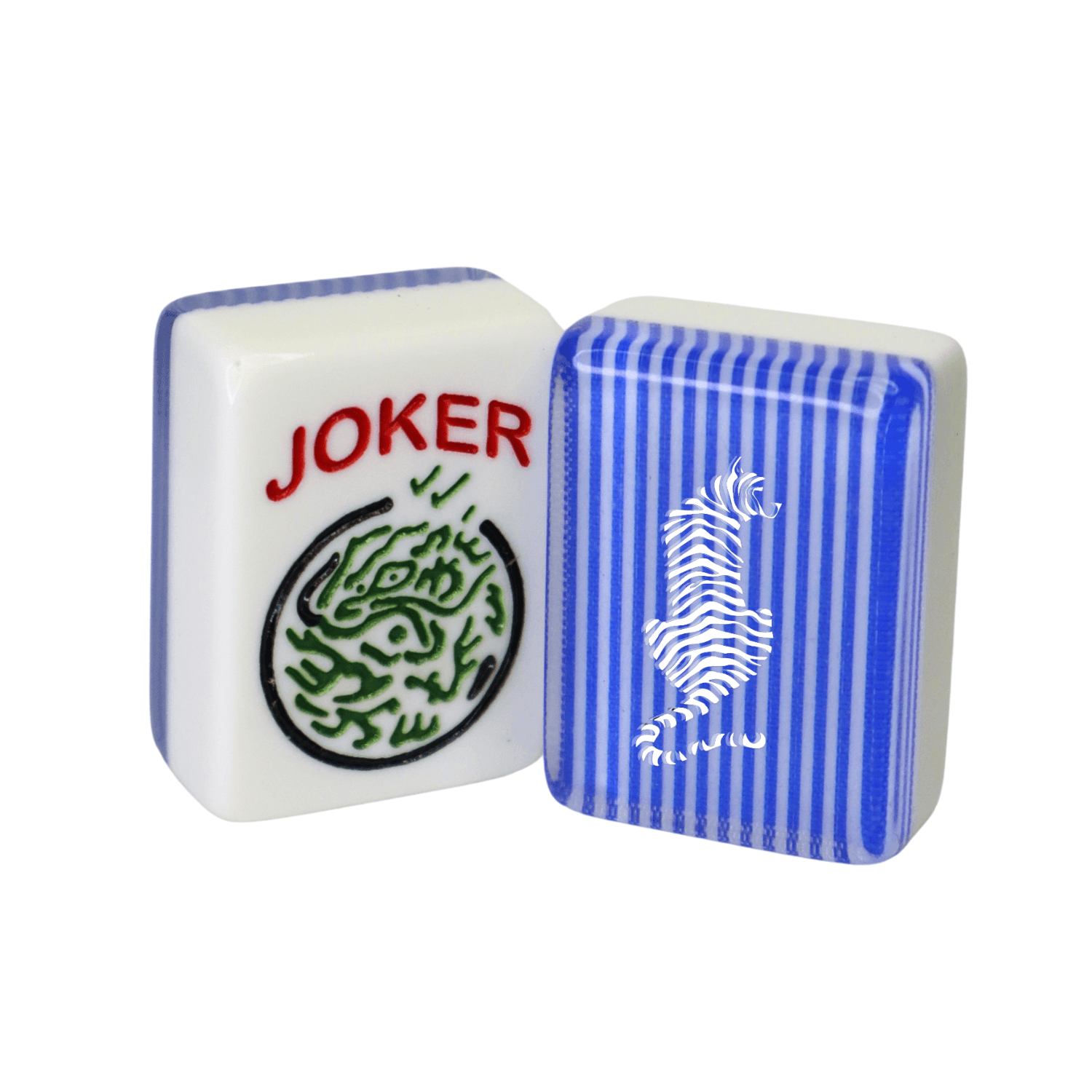 CUSTOM Tiger American Mah Jongg Tiles — Choose Tiles: Blue Stripe