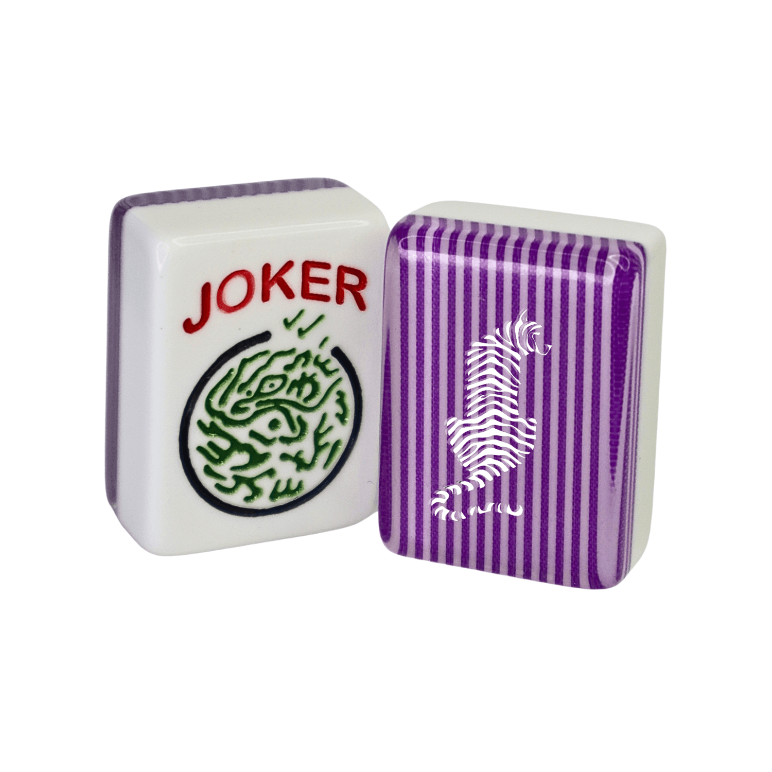 CUSTOM Tiger American Mah Jongg Tiles — Choose Tiles: Purple Stripe