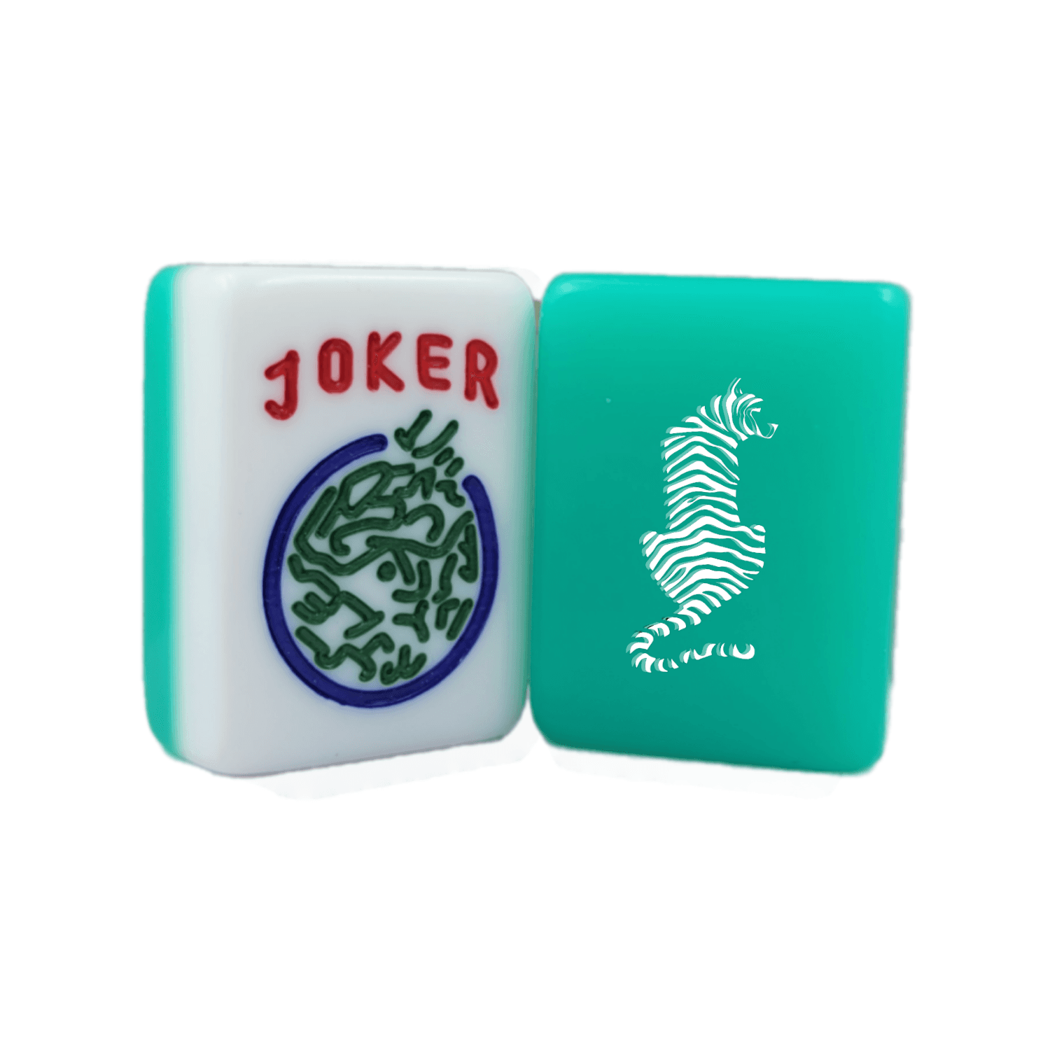 CUSTOM Tiger American Mah Jongg Tiles — Choose Tiles: Seafoam