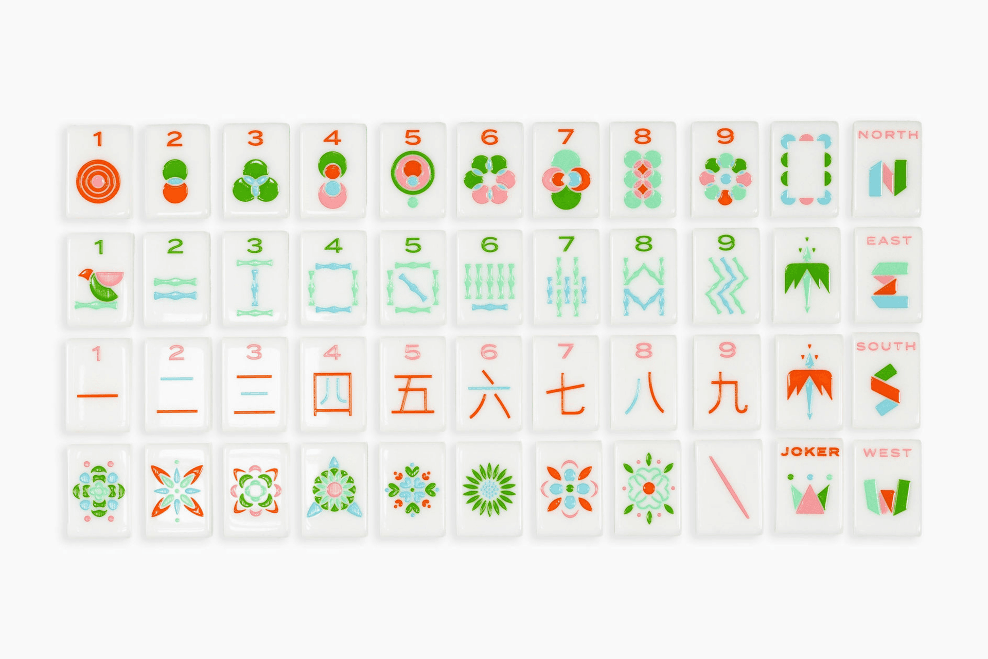 The Minimal Line: Palm Springs Mahjong Tiles