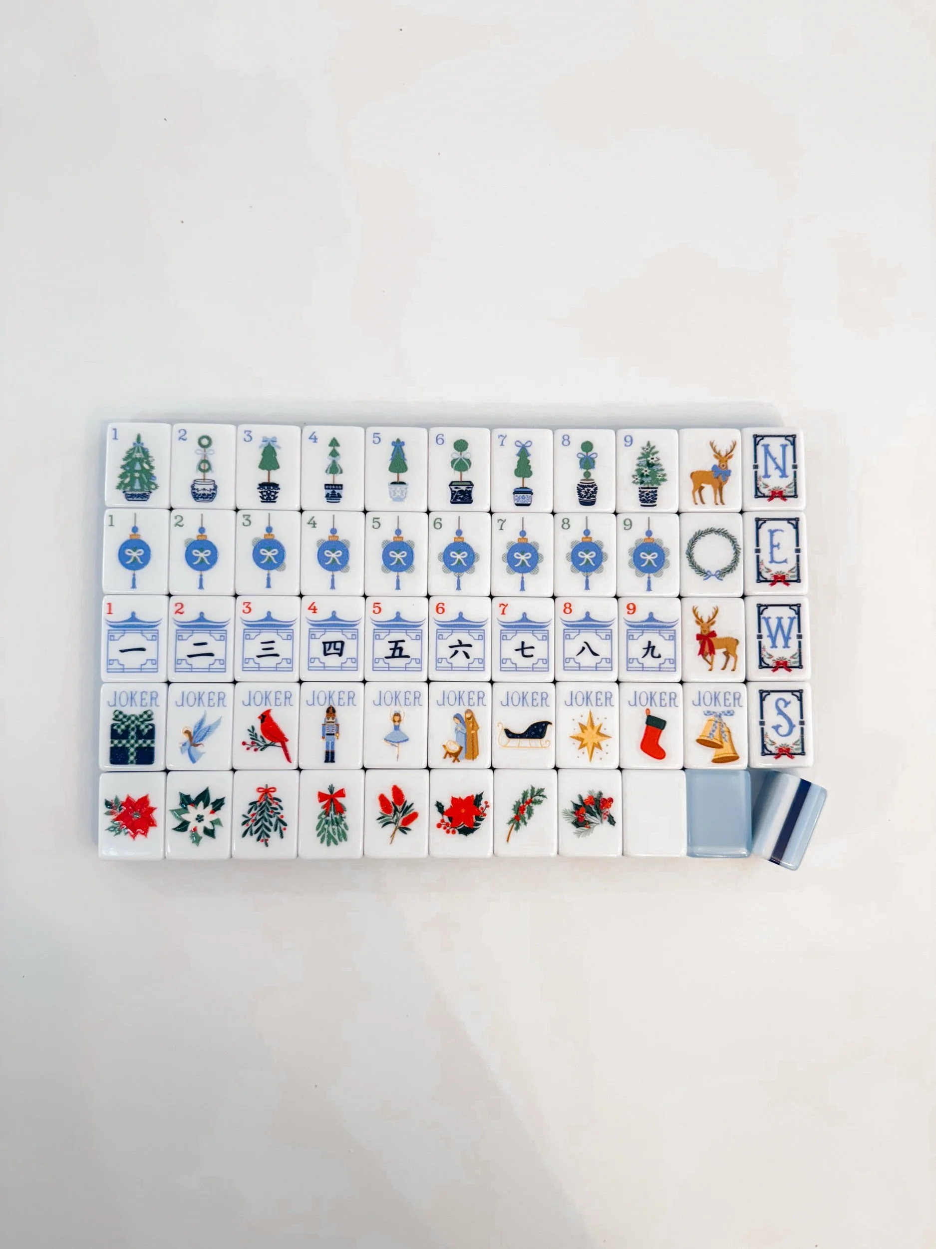 Chinoiserie Cheer Mahjong Tile Set