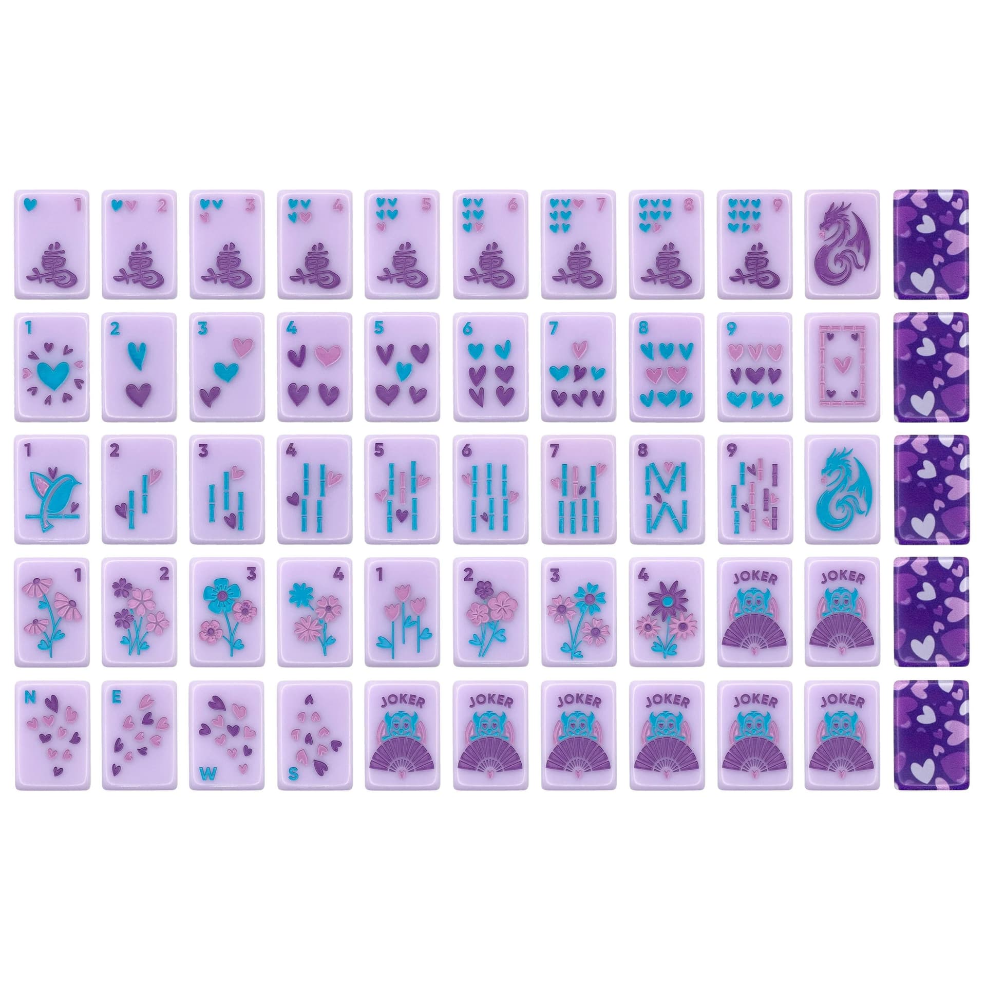 Auntie Marla's Hearts Tile Set