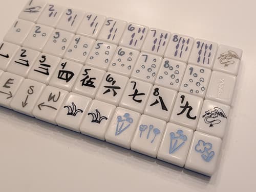 Minimalism Mahjong Set ENGRAVED