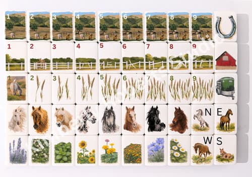 Equestrian Mahjong Set PRINTED