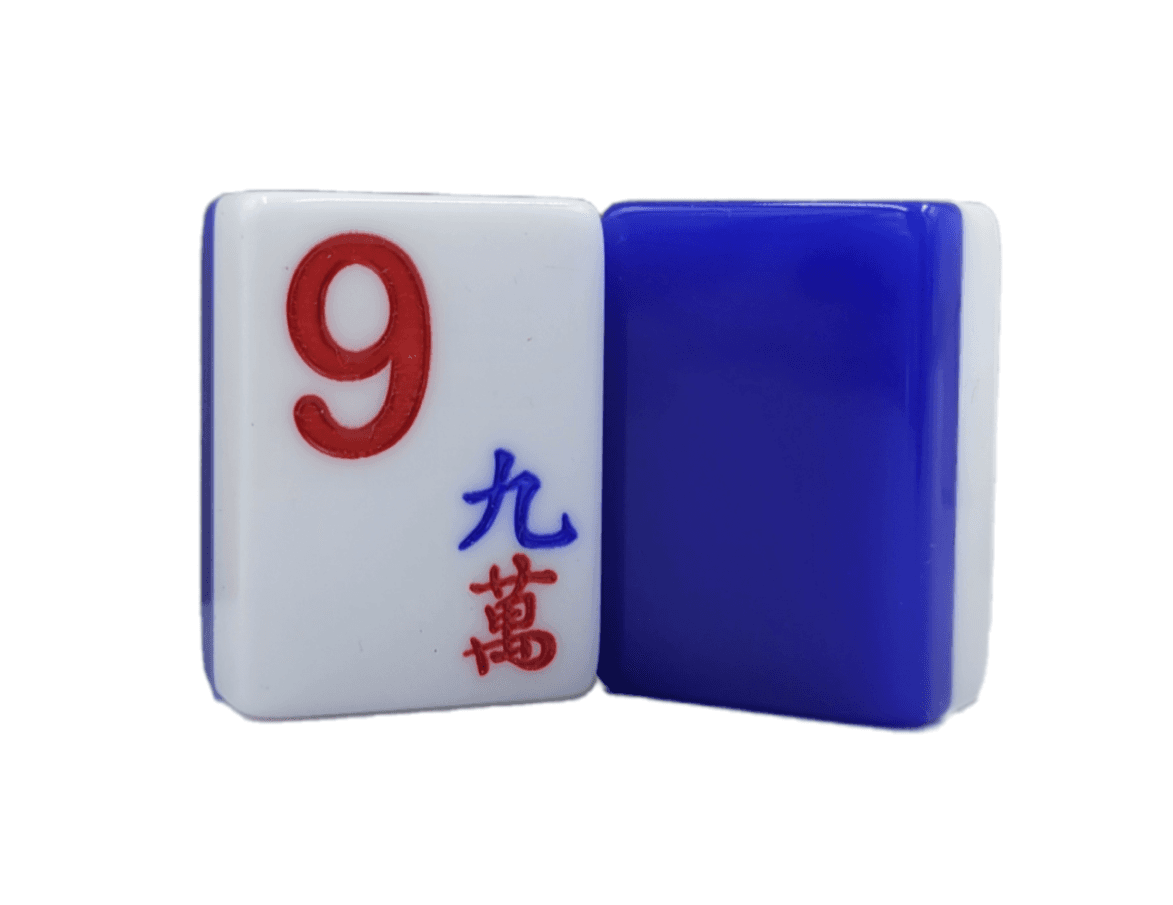 Large Print Blue and White American Mah Jongg Tiles