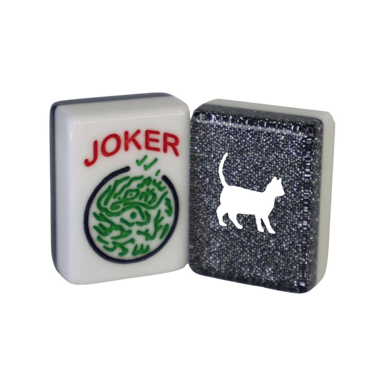CUSTOM Cat Full Set Mah Jongg Tiles — Tiles: Midnight Sparkle