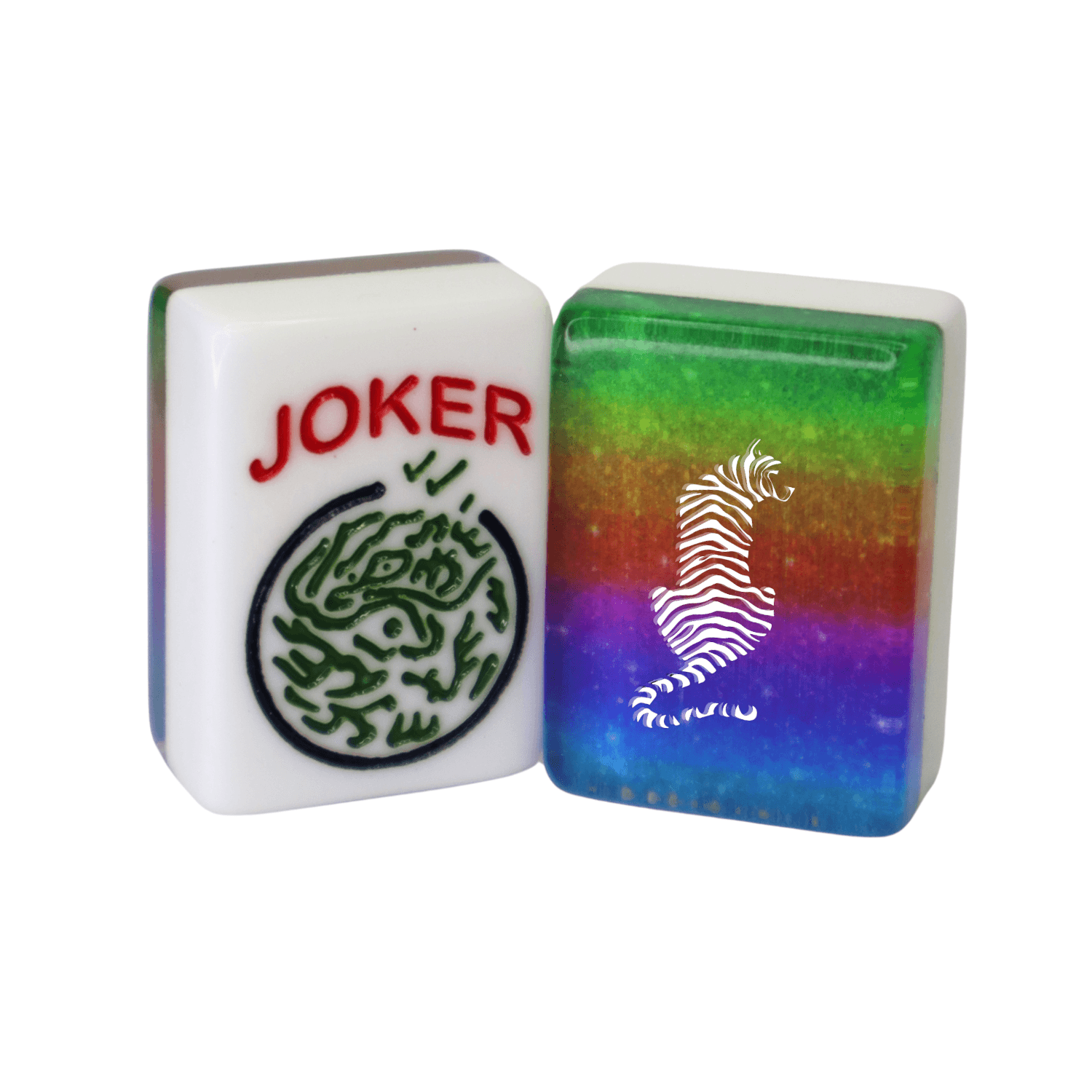 CUSTOM Tiger American Mah Jongg Tiles — Choose Tiles: Multicolor Ombre
